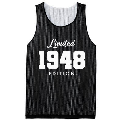 Gift for 75 Year Old 1948 Limited Edition 75th Birthday Mesh Reversible Basketball Jersey Tank