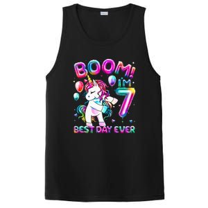 Gifts For 7th Birthday Party 7 Years Old Flossing Unicorn PosiCharge Competitor Tank