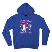 Gifts For 7th Birthday Party 7 Years Old Flossing Unicorn Hoodie