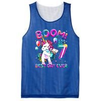 Gifts For 7th Birthday Party 7 Years Old Flossing Unicorn Mesh Reversible Basketball Jersey Tank