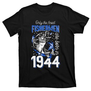 Gift For 76 Years Old Fishing Fisherman 1944 76th Birthday T-Shirt