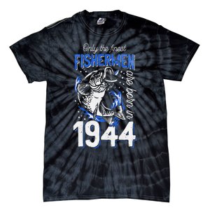 Gift For 76 Years Old Fishing Fisherman 1944 76th Birthday Tie-Dye T-Shirt