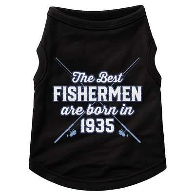 Gift For 85 Year Old Fishing Fisherman 1935 85th Birthday Doggie Tank