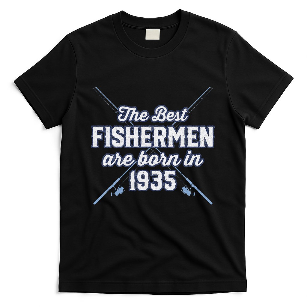 Gift For 85 Year Old Fishing Fisherman 1935 85th Birthday T-Shirt