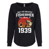 Gift For 83 Year Old Fishing Fisherman 1939 83th Birthday Womens California Wash Sweatshirt