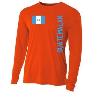 Guatemalan Flag And Guatemala Roots Cool Gift Cooling Performance Long Sleeve Crew