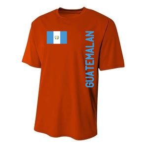 Guatemalan Flag And Guatemala Roots Cool Gift Performance Sprint T-Shirt