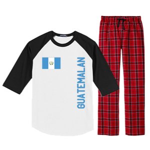 Guatemalan Flag And Guatemala Roots Cool Gift Raglan Sleeve Pajama Set