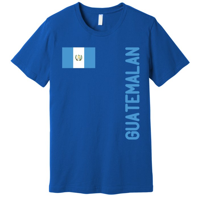 Guatemalan Flag And Guatemala Roots Cool Gift Premium T-Shirt