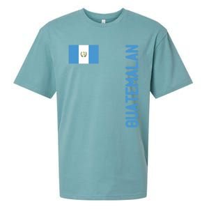 Guatemalan Flag And Guatemala Roots Cool Gift Sueded Cloud Jersey T-Shirt