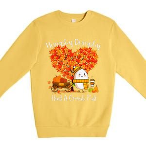 Great Fall Autumn Leaves Thanksgiving Gift Premium Crewneck Sweatshirt