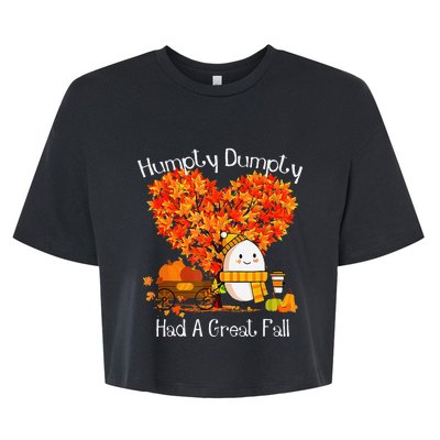 Great Fall Autumn Leaves Thanksgiving Gift Bella+Canvas Jersey Crop Tee