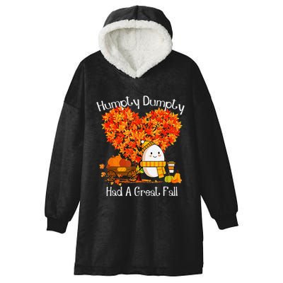 Great Fall Autumn Leaves Thanksgiving Gift Hooded Wearable Blanket