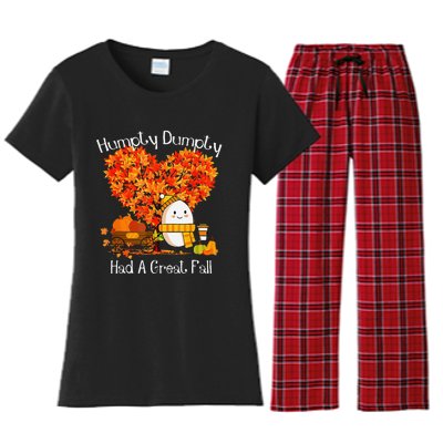 Great Fall Autumn Leaves Thanksgiving Gift Women's Flannel Pajama Set