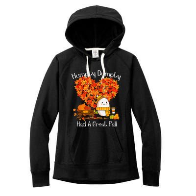 Great Fall Autumn Leaves Thanksgiving Gift Women's Fleece Hoodie