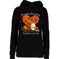 Great Fall Autumn Leaves Thanksgiving Gift Womens Funnel Neck Pullover Hood