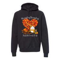 Great Fall Autumn Leaves Thanksgiving Gift Premium Hoodie