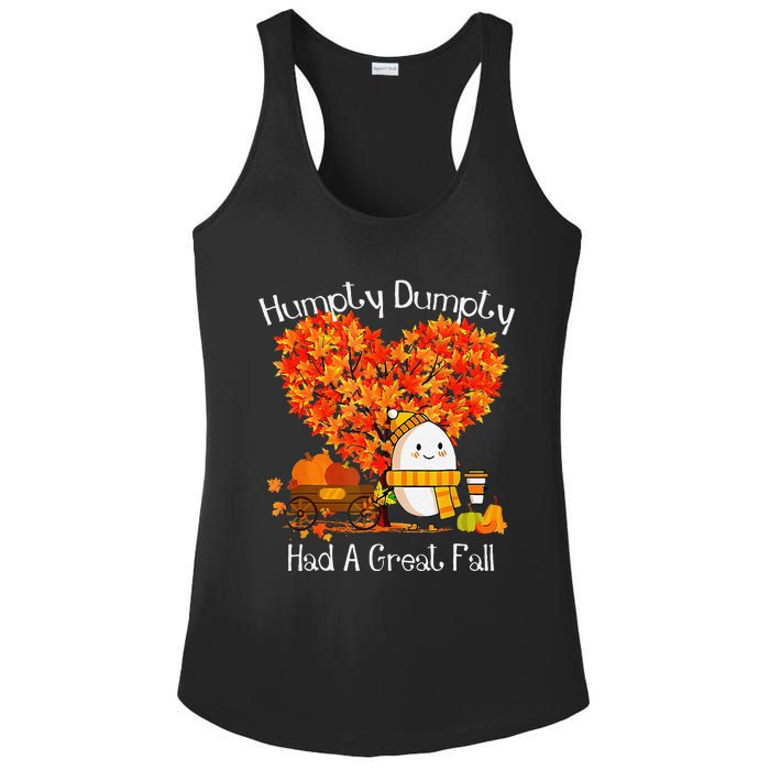 Great Fall Autumn Leaves Thanksgiving Gift Ladies PosiCharge Competitor Racerback Tank