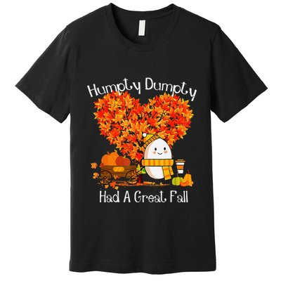 Great Fall Autumn Leaves Thanksgiving Gift Premium T-Shirt