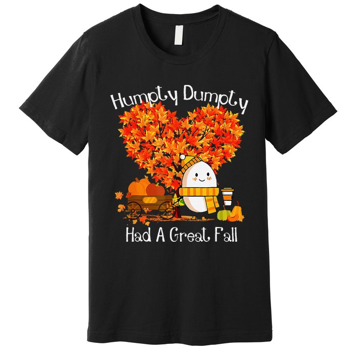 Great Fall Autumn Leaves Thanksgiving Gift Premium T-Shirt