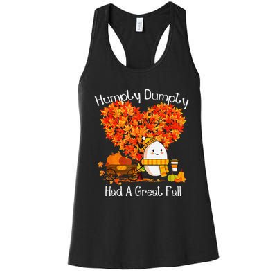 Great Fall Autumn Leaves Thanksgiving Gift Women's Racerback Tank