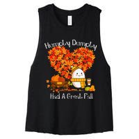 Great Fall Autumn Leaves Thanksgiving Gift Women's Racerback Cropped Tank