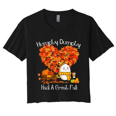 Great Fall Autumn Leaves Thanksgiving Gift Women's Crop Top Tee