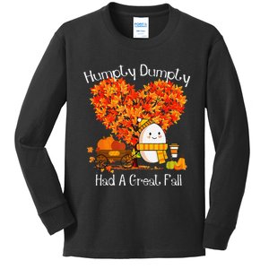 Great Fall Autumn Leaves Thanksgiving Gift Kids Long Sleeve Shirt