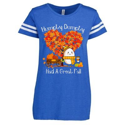 Great Fall Autumn Leaves Thanksgiving Gift Enza Ladies Jersey Football T-Shirt