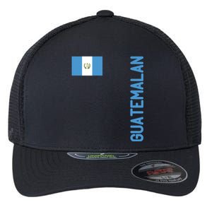 Guatemalan Flag And Guatemala Roots Gift Flexfit Unipanel Trucker Cap