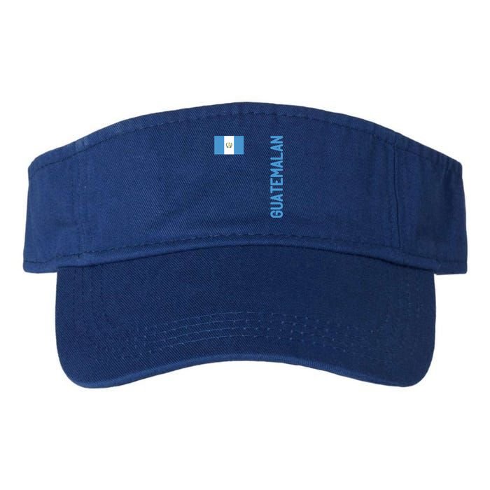 Guatemalan Flag And Guatemala Roots Gift Valucap Bio-Washed Visor