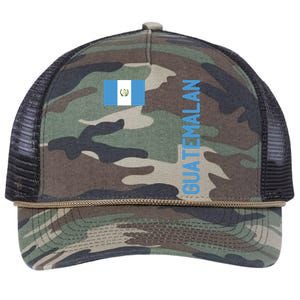 Guatemalan Flag And Guatemala Roots Gift Retro Rope Trucker Hat Cap