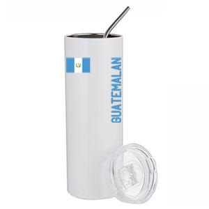 Guatemalan Flag And Guatemala Roots Gift Stainless Steel Tumbler