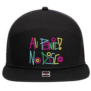 Got Funny All Panic No Disco 7 Panel Mesh Trucker Snapback Hat