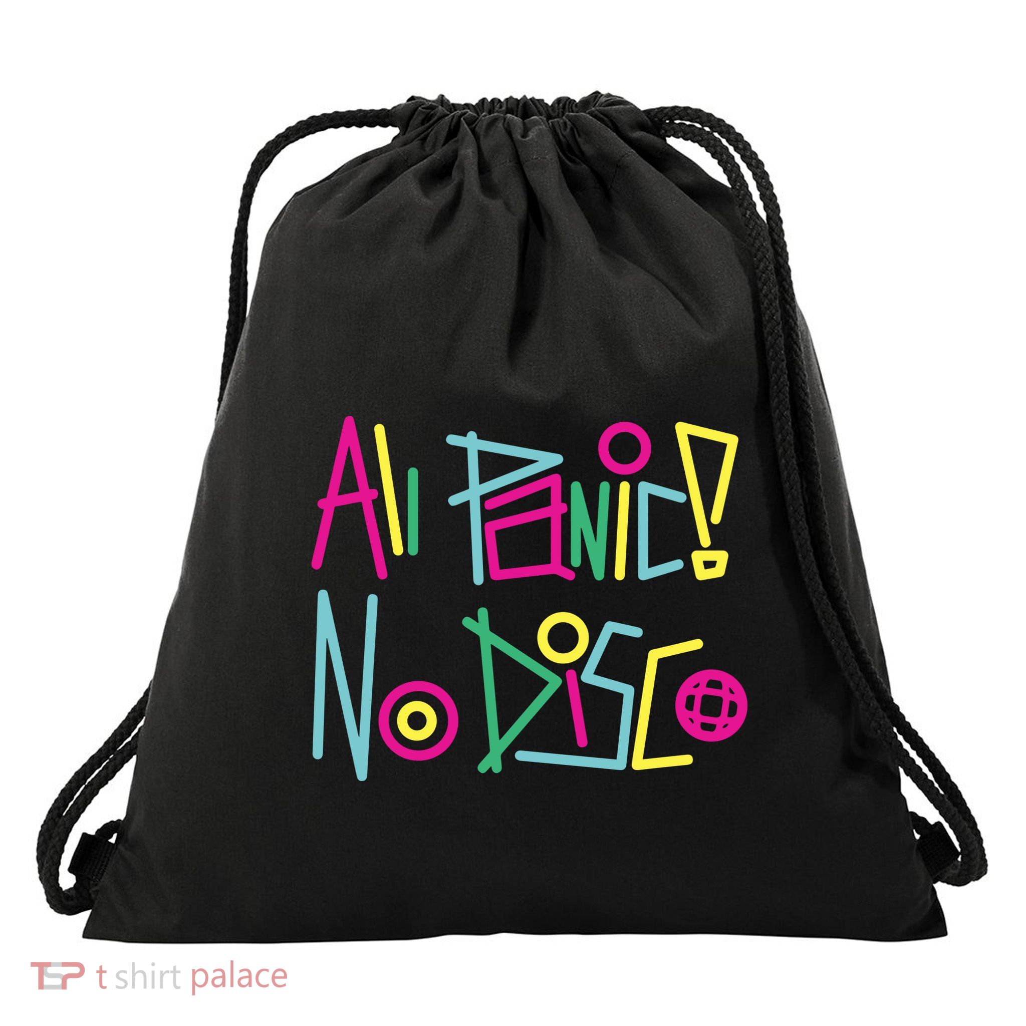 Got Funny All Panic No Disco Drawstring Bag