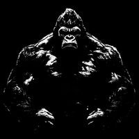 Gorilla Face Angry Growling Scary Silverback Gorilla Women's Crop Top Tee