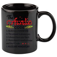 Gift For Aunt Funny Aunmeaningful Gift Auntie Tee The Auntie Code Gift 11oz C Handle Ceramic Mug