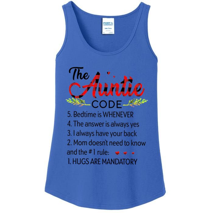 Gift For Aunt Funny Aunmeaningful Gift Auntie Tee The Auntie Code Gift Ladies Essential Tank