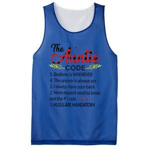 Gift For Aunt Funny Aunmeaningful Gift Auntie Tee The Auntie Code Gift Mesh Reversible Basketball Jersey Tank