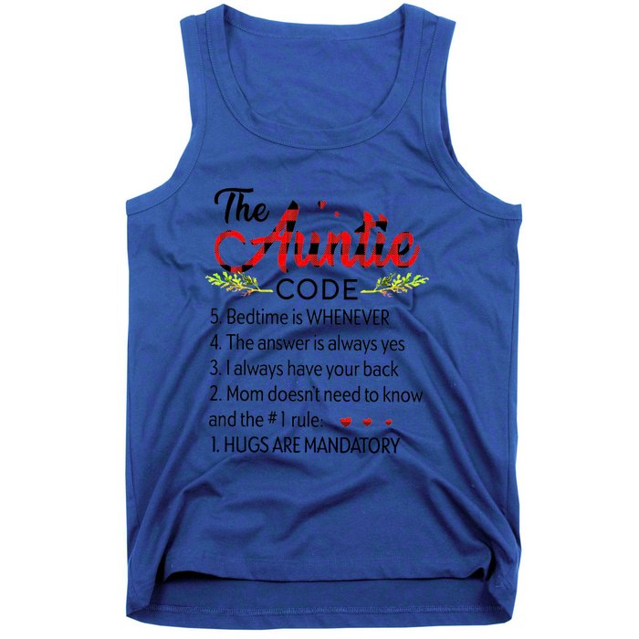 Gift For Aunt Funny Aunmeaningful Gift Auntie Tee The Auntie Code Gift Tank Top