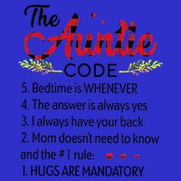 Gift For Aunt Funny Aunmeaningful Gift Auntie Tee The Auntie Code Gift Zip Tote Bag