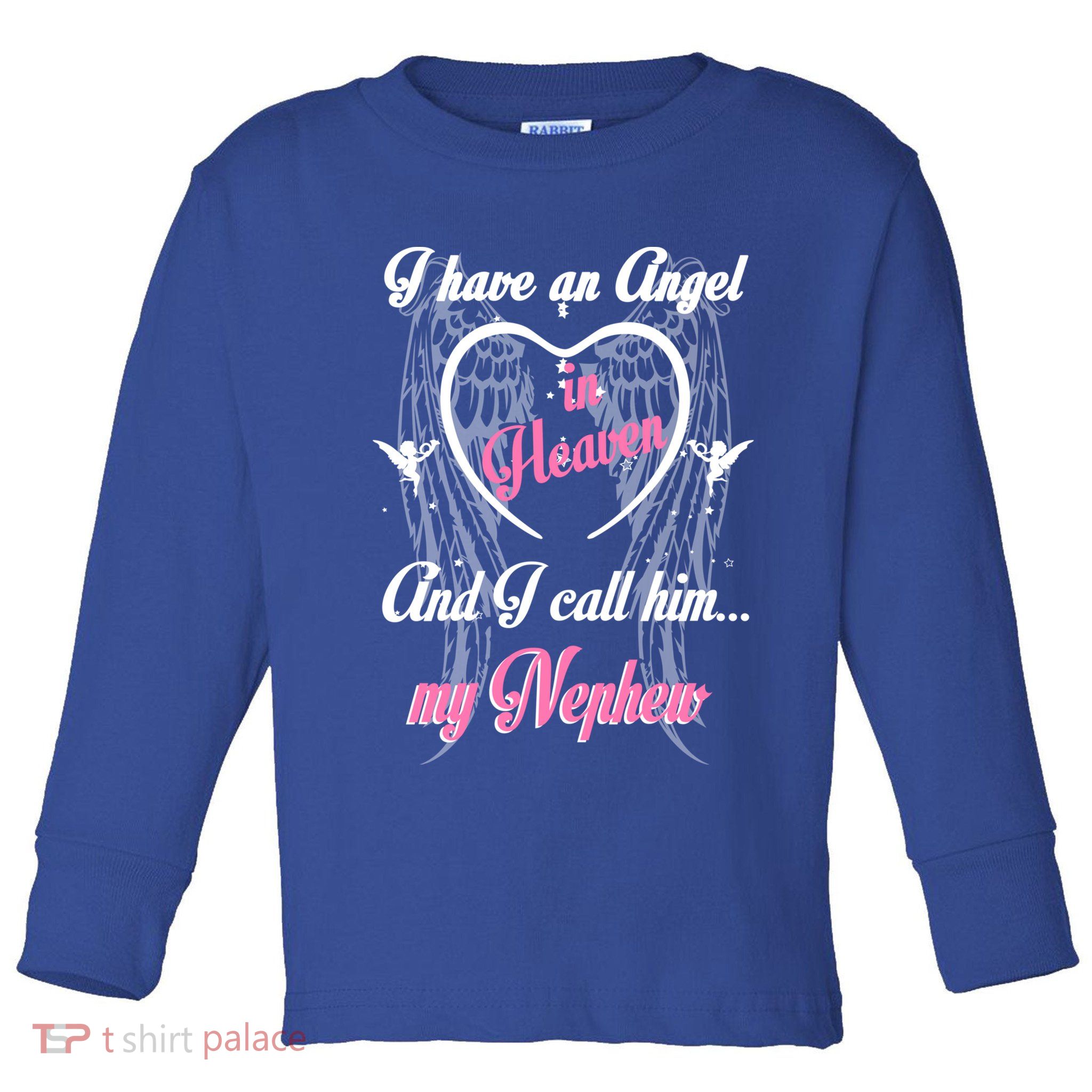 Gift For Aunt Uncle Loss Nephew Love Nephew Guardian Angel Gift Toddler Long Sleeve Shirt