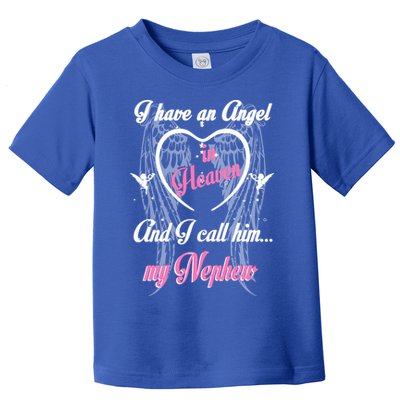Gift For Aunt Uncle Loss Nephew Love Nephew Guardian Angel Gift Toddler T-Shirt