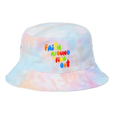 GGT Faith Around Find Out Colorful Tie Dye Newport Bucket Hat