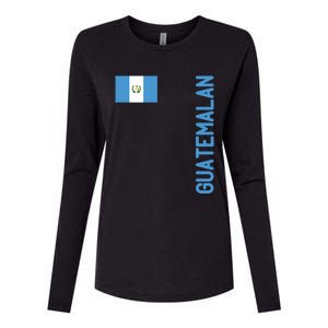 Guatemalan Flag And Guatemala Roots Gift Womens Cotton Relaxed Long Sleeve T-Shirt