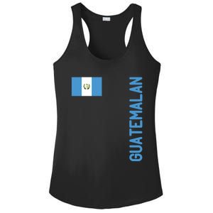 Guatemalan Flag And Guatemala Roots Gift Ladies PosiCharge Competitor Racerback Tank