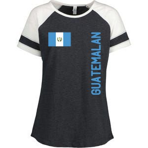 Guatemalan Flag And Guatemala Roots Gift Enza Ladies Jersey Colorblock Tee