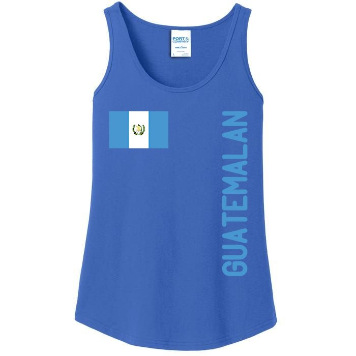 Guatemalan Flag And Guatemala Roots Gift Ladies Essential Tank