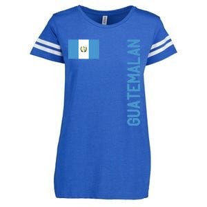 Guatemalan Flag And Guatemala Roots Gift Enza Ladies Jersey Football T-Shirt