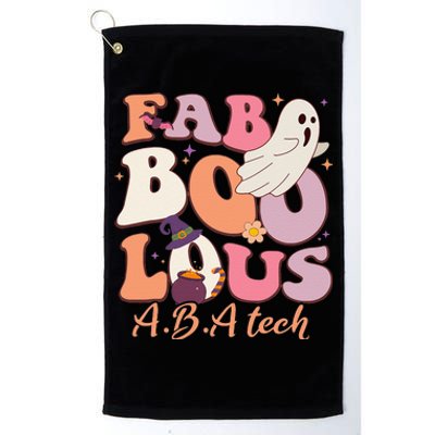 Groovy Faboolous ABA Tech Ghost Spooky Night Halloween Platinum Collection Golf Towel